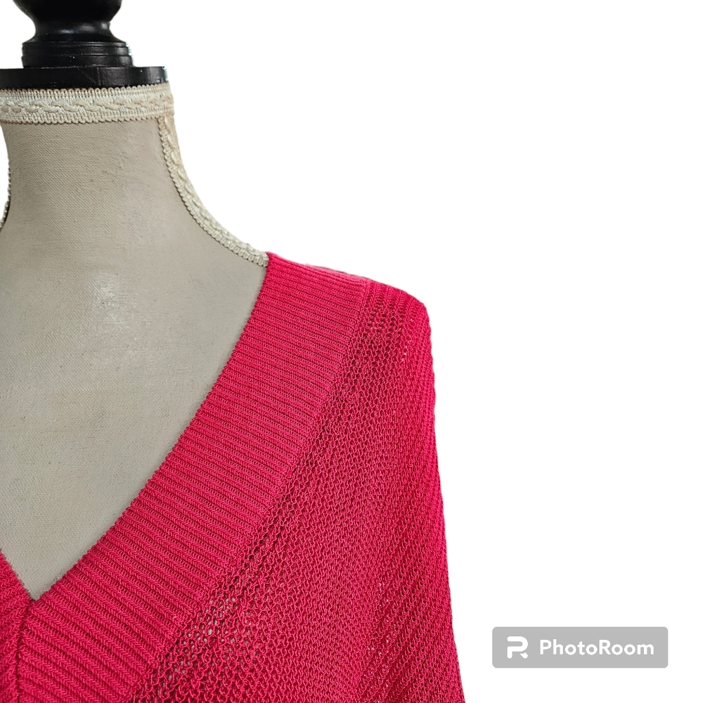Country Road | V Neck & Back Sweater - Pink - Picture 3 of 12